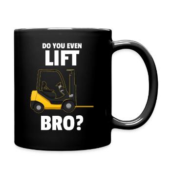 Soulevez-vous même bro conducteur de chariot élévateur - Mug uni - noir - Droite