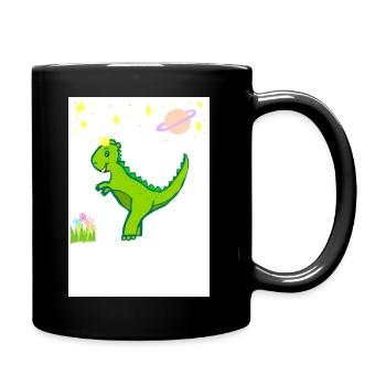 Dino - Tasse einfarbig - Schwarz - Rechts