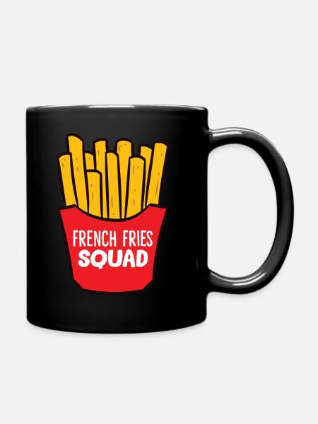 Pommes - French Fries Squad - Tasse einfarbig - Schwarz