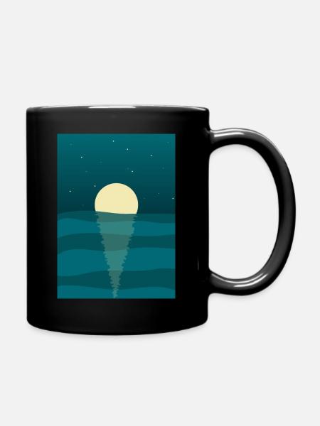 Lune dans la mer - Mug uni - noir
