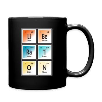 Liberation | Periodic Table of Elements - Full Colour Mug - black - Right