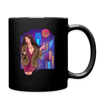 Sexy women Party Shirt Girl - Tasse einfarbig - Schwarz - Rechts