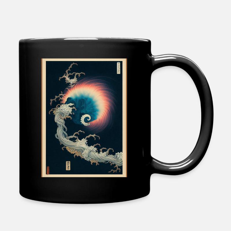 Conception de l’arc-en-ciel de la nébuleuse japonaise - Mug uni - noir