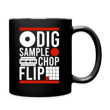 DIG SAMPLE CHOP FLIP BEATMAKER BEATS - Tasse einfarbig - Schwarz - Rechts