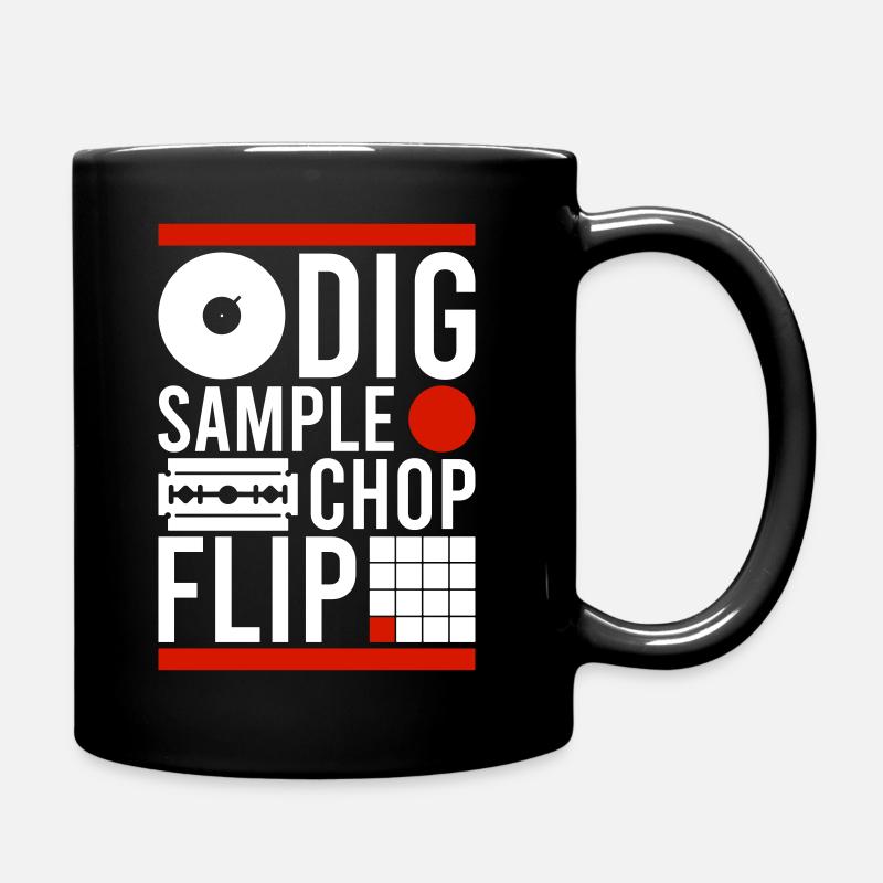 DIG SAMPLE CHOP FLIP BEATMAKER BEATS - Tasse einfarbig - Schwarz