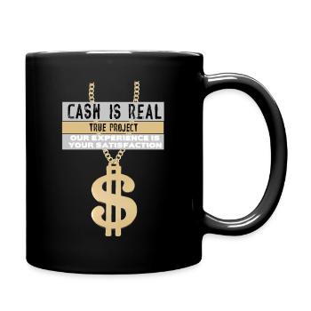 Dollar Gold - Tasse einfarbig - Schwarz - Rechts