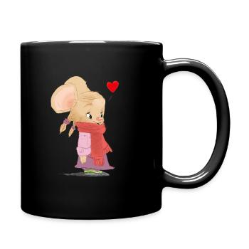 petite souris - Mug uni - noir - Droite