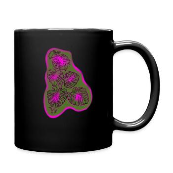 Pflanze - Tasse einfarbig - Schwarz - Rechts