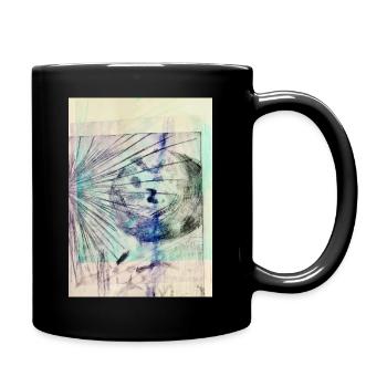 Abstract Art - Tasse einfarbig - Schwarz - Rechts