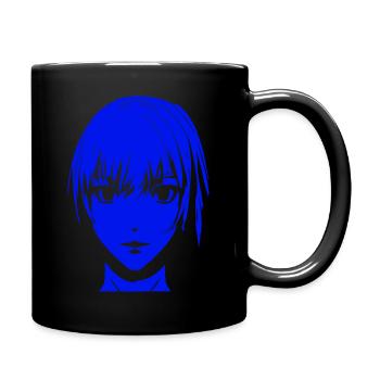Pink Manga Girl - Tasse einfarbig - Schwarz - Rechts