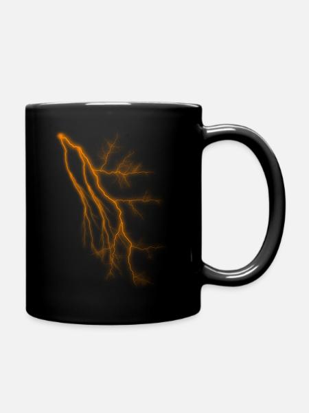 Blitz - Tasse einfarbig - Schwarz