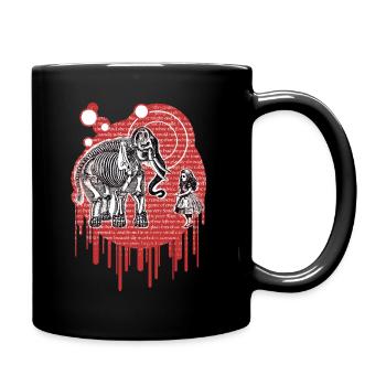 Alice au pays des merveilles rencontre une tache d’éléphant de cirque - Mug uni - noir - Droite