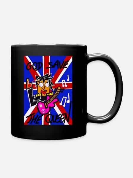 CHANTER À LA REINE - Mug uni - noir