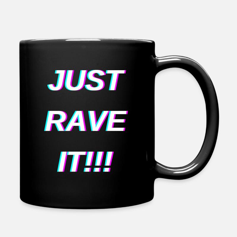 Just rave it light - Full Colour Mug - black
