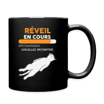 Réveil En Cours De Mon Chat Veuillez Patienter - Mug uni - noir - Droite