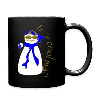 It s cool man - Tasse einfarbig - Schwarz - Rechts