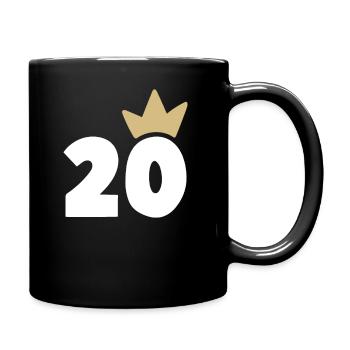 20 Krone Nummer 30 - Tasse einfarbig - Schwarz - Rechts