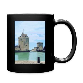 Design von la rochelle - Tasse einfarbig - Schwarz - Rechts