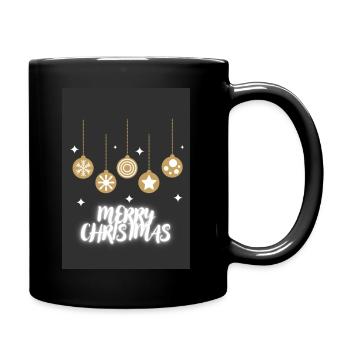 Merry Christmas Design🎄🎅 - Full Colour Mug - black - Right