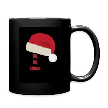 HO, HO, sHOes - Tasse einfarbig - Schwarz - Rechts