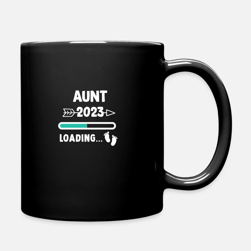 Ich werde Tante 2023 / Werdende Tante 2023 - Tasse einfarbig - Schwarz