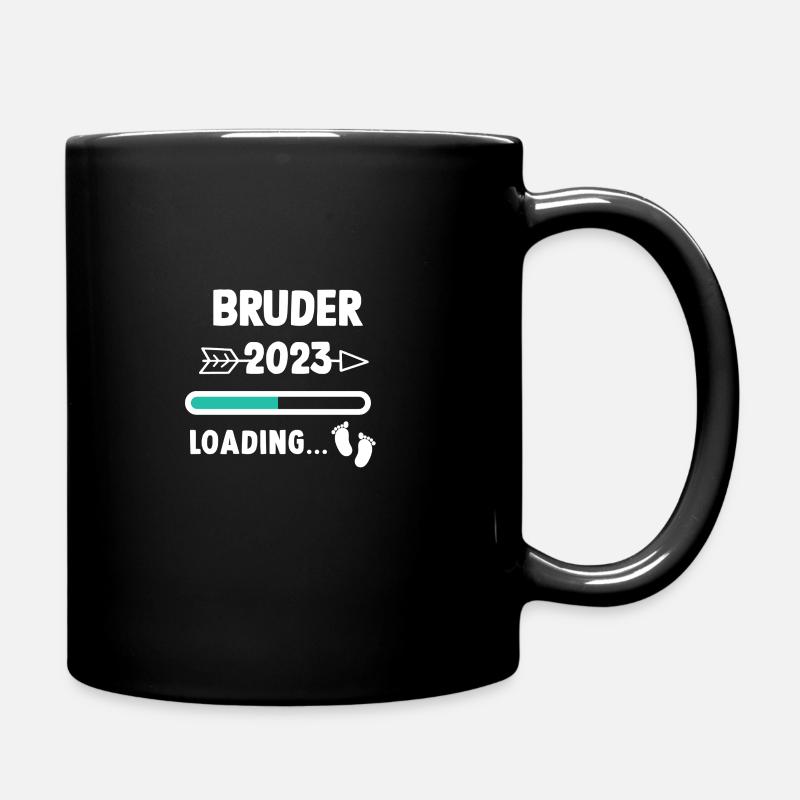 Ich werde Bruder 2023 - Tasse einfarbig - Schwarz