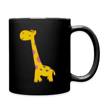 Giraffe Cute - Full Colour Mug - black - Right
