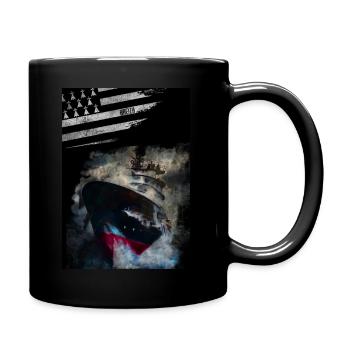 Bretagne Breizh abeille bourbon - Mug uni - noir - Droite