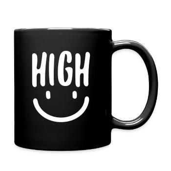 High Smile - Tasse einfarbig - Schwarz - Rechts