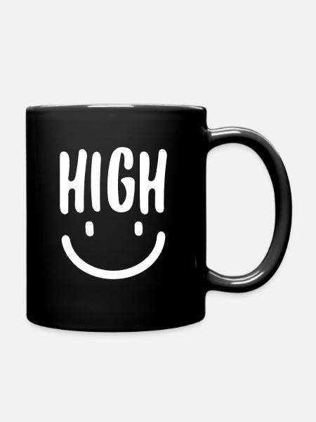 High Smile - Tasse einfarbig - Schwarz