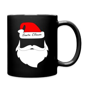 Weihnachtsmann T-Shirt - Tasse einfarbig - Schwarz - Rechts