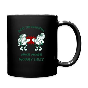 Beat the Mountain Wander T-Shirt - Tasse einfarbig - Schwarz - Rechts