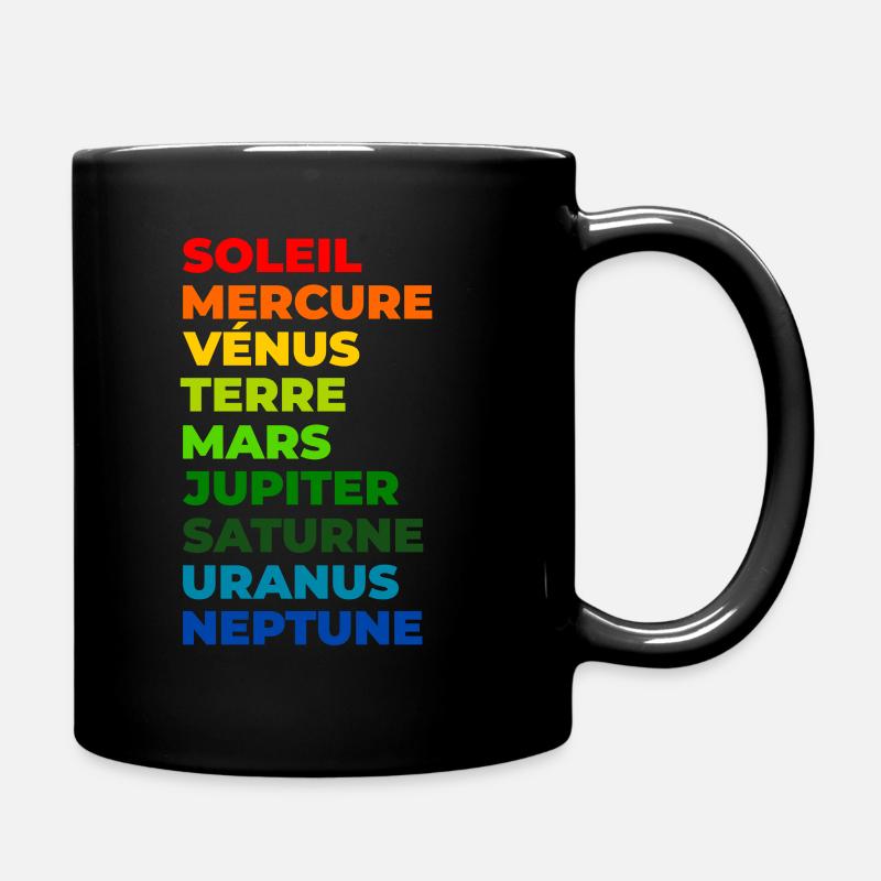 Le Système solaire - Mug uni - noir