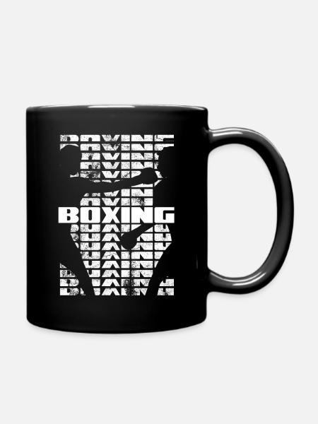 Boxing Boxeur Shadow Vintage - Sport de combat - Mug uni - noir