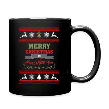 Unisexe Joyeux Noël Premium design - Mug uni - noir - Droite
