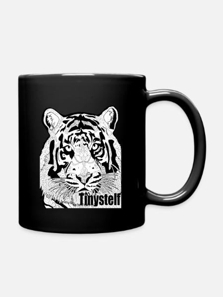 t shirt tigre - Mug uni - noir