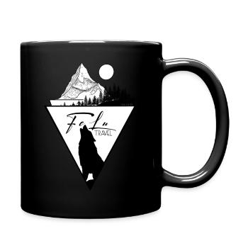FeLu Travel - Tasse einfarbig - Schwarz - Rechts