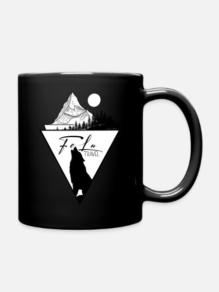 FeLu Travel - Tasse einfarbig - Schwarz