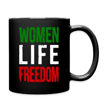 Women life freedom - Mug uni - noir - Droite