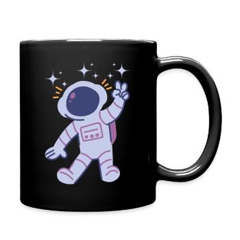 Idée cadeau astronaute Spaceman - Mug uni - noir - Droite
