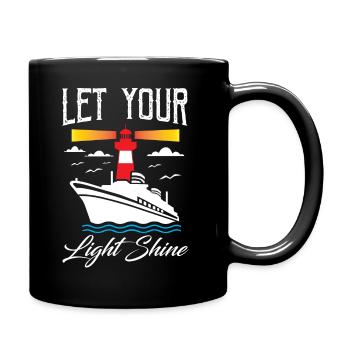Laissez briller votre lumière Phare - Mug uni - noir - Droite