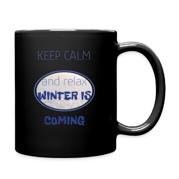 I love clothes / Winter - Full Colour Mug - black - Right