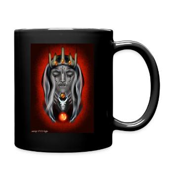sorcière - Mug uni - noir - Droite