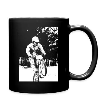 BMX Rennen Rennen ATV Motocross - Tasse einfarbig - Schwarz - Rechts