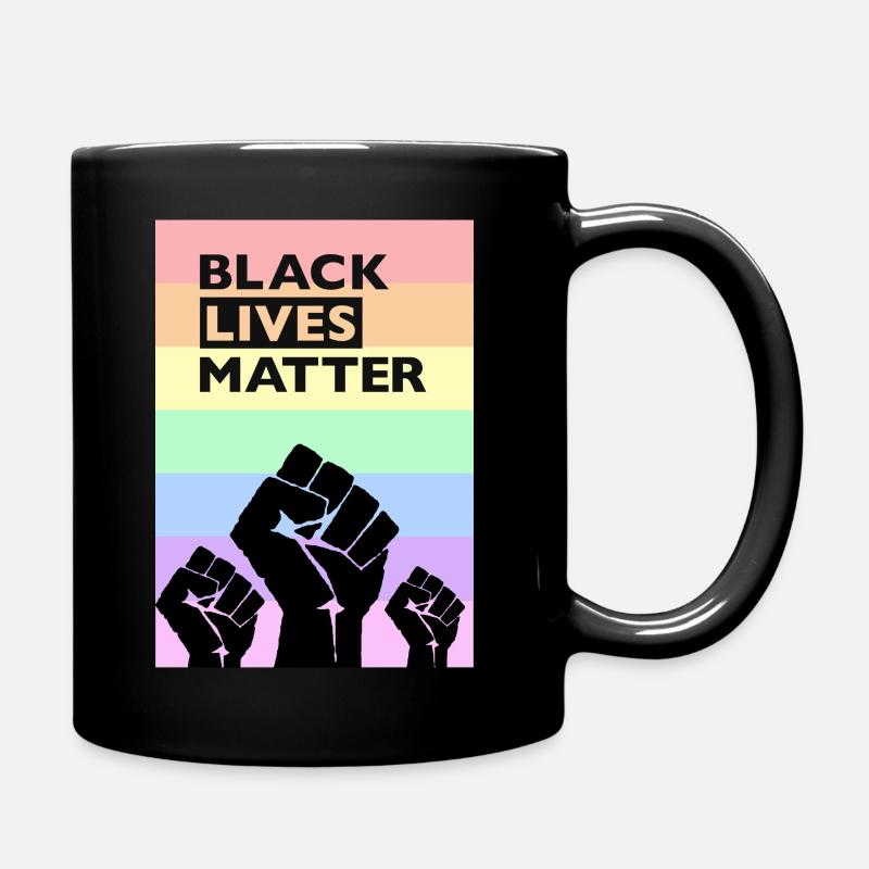 Black Lives Matter Rainbow - Tasse einfarbig - Schwarz
