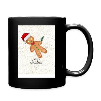merry christmas-Weihnachtsmode - Tasse einfarbig - Schwarz - Rechts