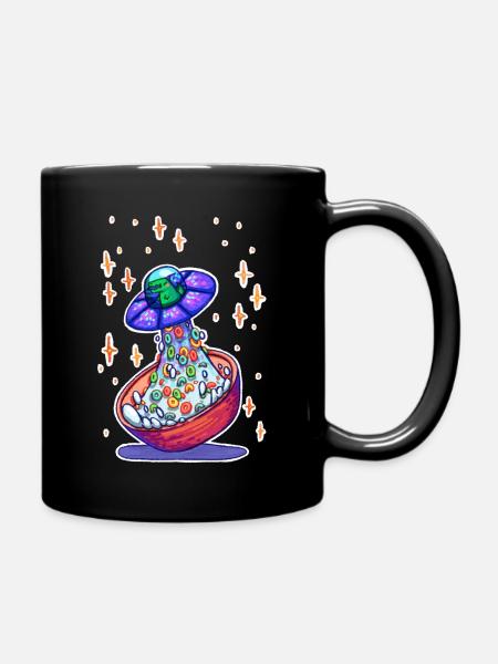 Loop UFO Dino - Full Colour Mug - black