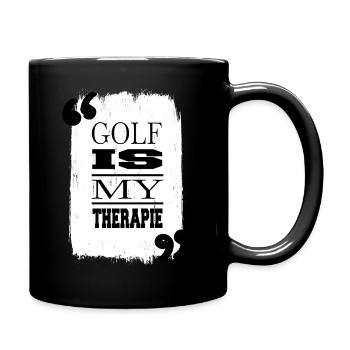 golfclock funny bowling happy golflove gift - Tasse einfarbig - Schwarz - Rechts