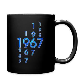 1967 année - Mug uni - noir - Droite