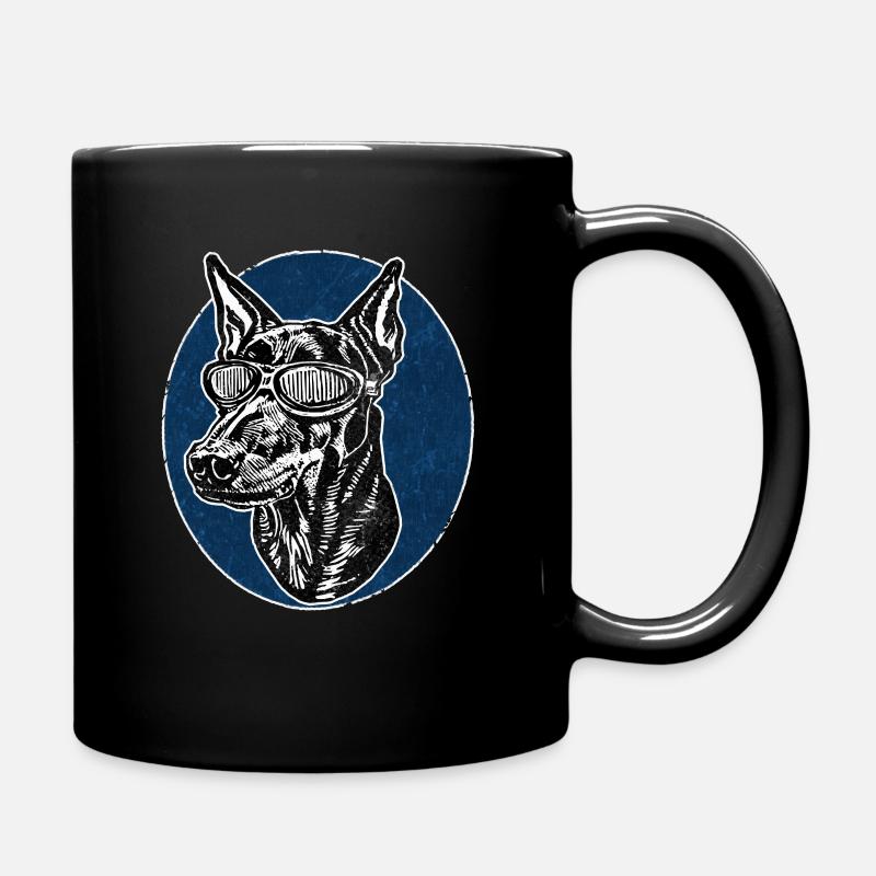 Doberman Deluxe - Full Colour Mug - black